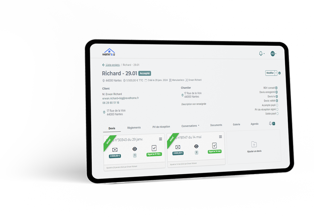 ProDevis et Revel’Home se connectent pour simplifier et renforcer la relation avec vos clients particuliers