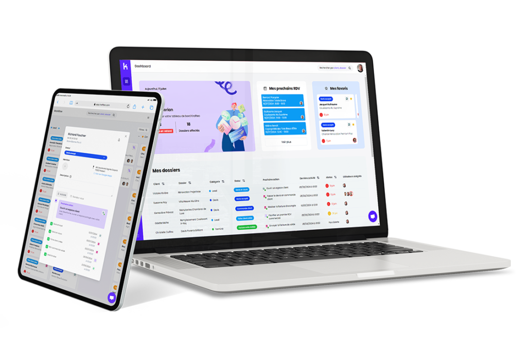 Connectez ProDevis avec Krafteo pour piloter votre activité