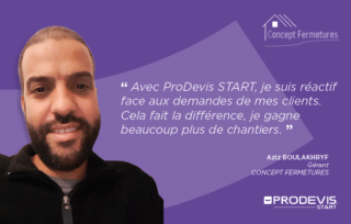 ProDevis START avis de Concept Fermetures